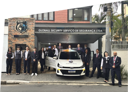Fachada e equipe Globall Security